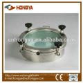 Sanitary Round Glass Top Manhole Cover 1 Bar